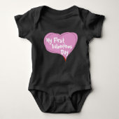 Baby's eerste Valentijnsdag Romper (Voorkant)