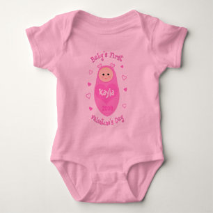 Baby's eerste Valentijnsdag T-shirt op maat