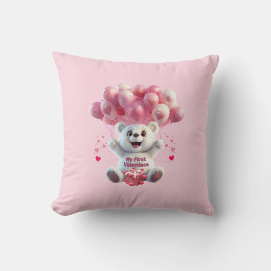 Baby's eerste Valentijnse Sierkussen (Voorkant)