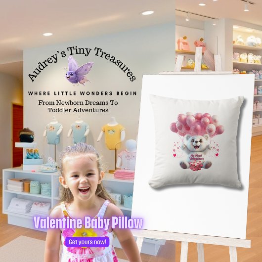 Baby's eerste Valentijnse Sierkussen