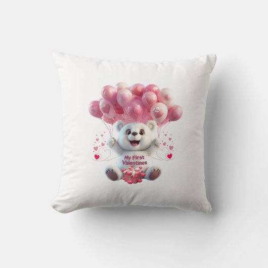 Baby's eerste Valentijnse Sierkussen (Voorkant)