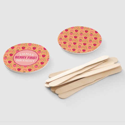 Baby's eerste verjaardag, Berry eerste verjaardag  Handwaaier (Niet-gemonteerd)