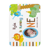 Babys Eerste Verjaardag Feestgunst Magneet (Verticaal)