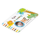 Babys Eerste Verjaardag Feestgunst Magneet (Linkerzijde)