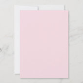 Baby's Eerste Verjaardag Pastel Pink Bows Bedankkaart (Achterkant)