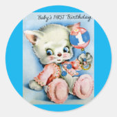 Babys Eerste Verjaardag Stickers (Voorkant)