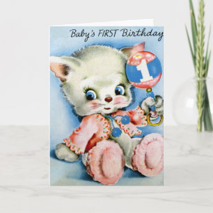 Baby's eerste verjaardag Wenskaarten Kaart