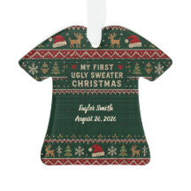 Baby's Eerste Verschrikkelijke Kerstmuts Ornament