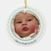 Baby's eerste voetafdrukken Ornament (Voorkant)