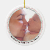 Baby's eerste voetafdrukken Ornament (Achterkant)