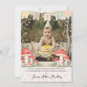 Baby's First Birthday Thank You Card Bedankkaart (Voorkant)