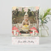 Baby's First Birthday Thank You Card Bedankkaart (Staand voorkant)