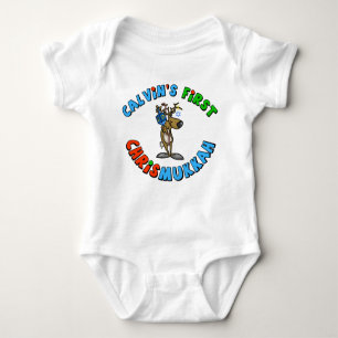 Baby's First Chrismukkah Baby Gepersonaliseerd Romper
