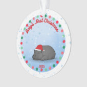 -Baby's First Christmas -Baby Hippo Ornament (voorkant)