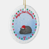 -Baby's First Christmas -Baby Hippo Ornament (Rechts)