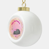 Baby's First Christmas - Ceramic Hippo Ornament (Rechts)
