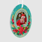 Baby's First Christmas Custom Name Photo Keepsake Ornament (voorkant)