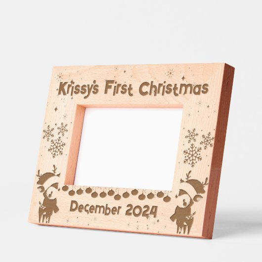 Baby's First Christmas Gegraveerde Lijstjes (Links)