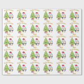 Babys FIRST Christmas GIFTWRAP Grappig gepersonali Cadeaupapier (Vlak)
