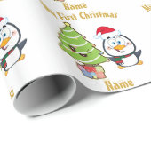 Babys FIRST Christmas GIFTWRAP Grappig gepersonali Cadeaupapier (Rol Hoek)