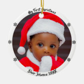 Baby's First Christmas Keramisch Ornament (Voorkant)