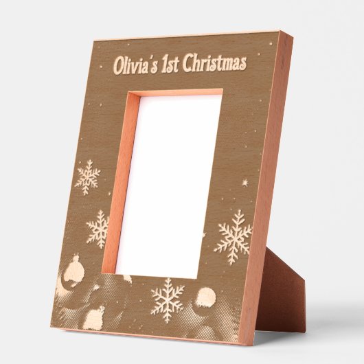 Baby's first Christmas Laser Etched Picture Frame Gegraveerde Lijstjes (Links)
