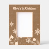 Baby's first Christmas Laser Etched Picture Frame Gegraveerde Lijstjes (Voorkant)