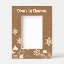 Baby's first Christmas Laser Etched Picture Frame Gegraveerde Lijstjes