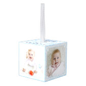 Baby's First Christmas | Light Blue Multi Photo Decoratie (Achter hoekig)