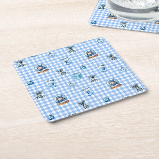 Baby's First Christmas Magic! Kartonnen Onderzetters (Schuin)