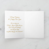 Baby's First Christmas Merry & Bright BABY'S PHOTO Kaart (Binnen)