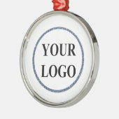 Baby's First Christmas Ornament ADD LOGO Merry (Links)