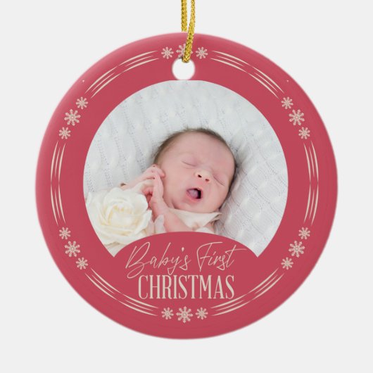 Baby's First Christmas Ornament Design (Voorkant)