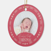 Baby's First Christmas Ornament Design (Links)