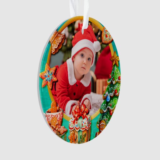 Baby's First Christmas Photo | Holiday Keepsake Ornament (voorkant)