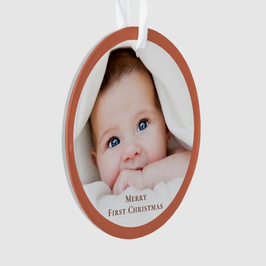 Baby's First Christmas Photo Keepsake Ornament (voorkant)