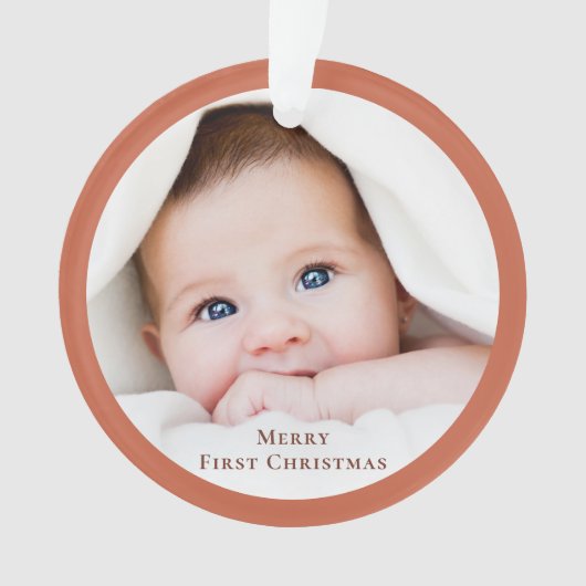 Baby's First Christmas Photo Keepsake Ornament (voorkant)