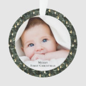 Baby's First Christmas Photo Keepsake Ornament (voorkant)