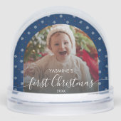 Baby's first Christmas photo keepsake snowflakes  Sneeuwbol (Voorkant)