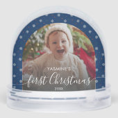 Baby's first Christmas photo keepsake snowflakes  Sneeuwbol (Achterkant)