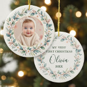 Baby's First Christmas Photo Keramisch Ornament