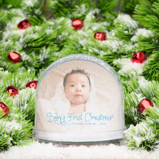 Babys First Christmas  Photo  Sneeuwbol (Kerstmis)