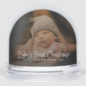 Babys First Christmas  Photo  Sneeuwbol (Achterkant)