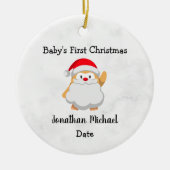 "Baby's First Christmas" Santa Ornament (Voorkant)