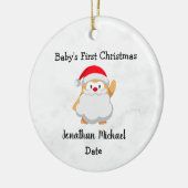 "Baby's First Christmas" Santa Ornament (Links)