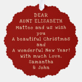 Baby's First Christmas Schattige  Uw foto toevoege Ornament Kaart (Achterkant)