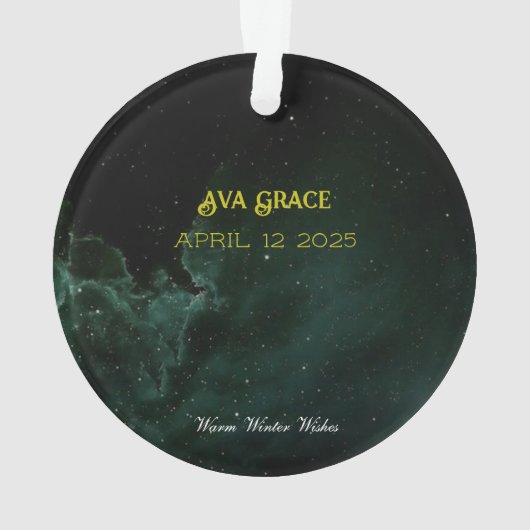 Baby's First Christmas Wish Ornament (achterkant)