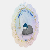 Baby's First Chritmas - Paper Ornament - Hippo (Rechts)