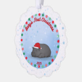 Baby's First Chritmas - Paper Ornament - Hippo (Links)