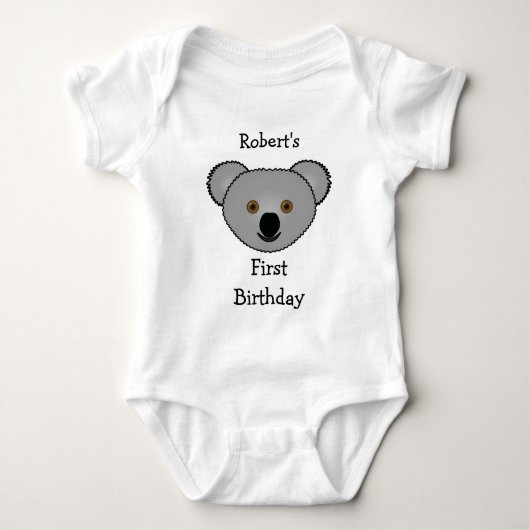 Baby's First Cute Koala Baby T-shirt (Voorkant)